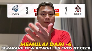 WELL DESERVE FOR EVOS GLORY !! MEMULAI DARI -4 DAN SEKARANG KE MSC RIYADH, NT BUAT GEEK  !! #kelaskb