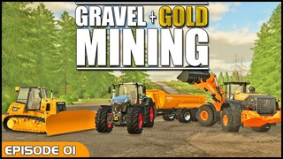 🪨⛏️Gravel Mine Expansion⛏️🪨- Episode 01 -  Elk Mountain, Wyoming - FS22