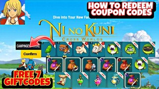 Ni no Kuni Cross Worlds All 7 Giftcode - How to Redeem Code // Ni no Kuni Cross Worlds Coupon Code