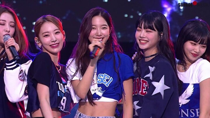 LE SSERAFIM FEARLESS+BLUE FLAME's first school anniversary broadcast performance since debut