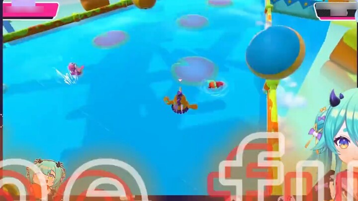【猫雷NyaRu】Lei Zi, who was playing Fall Guys and was surrounded by gns and couldn't move