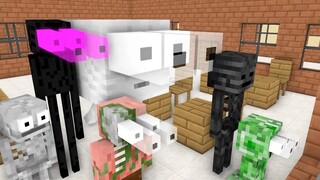 Học viện quái vật: Thử thách khỉ đột bay - Hoạt hình Minecraft