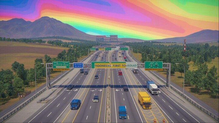 Jalan Tol Pertama Indonesia - Transport Fever 2