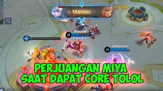 perjuangan Miya ketika dapat Core Tolol, |Mobile Legends