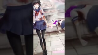 yandere simulator vs sakura school simulator pilih yang mana nih komen yaw😘#shorts