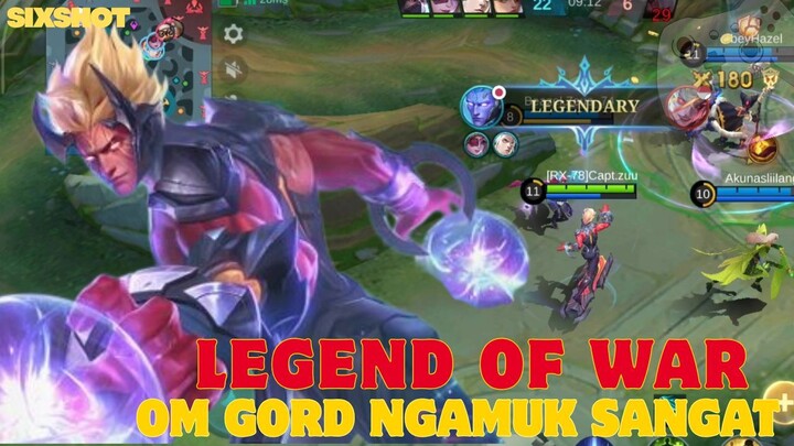 Ngekill Lebih 20x, Om Gord Dapat Title Legend of War !! - MLBB