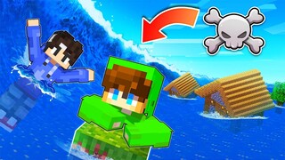 MASSIVE TSUNAMI in OMOCITY!🌊🌊🌊 - Minecraft (Tagalog)