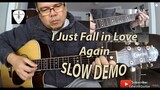 I Just Fall In Love Again - SLOW DEMO Fingerstyle Guitar Cover