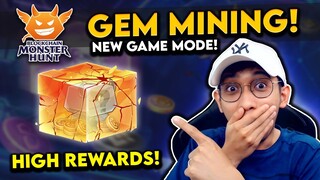 BLOCKCHAIN MONSTER HUNT - GEM MINING | GRABE YUNG REWARDS!