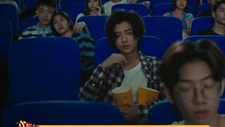 Lu Han's fans acted as extras for their idol, leaning on their boyfriend's shoulders, their eyes nev