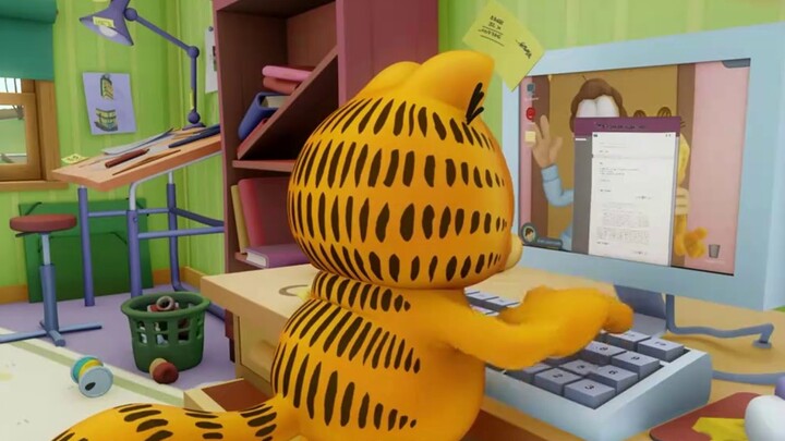 Meow! I figured out how big Garfield's house is! A cat's mansion!