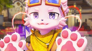 Little Wolf doesn't like to eat vegetarian food❤️❤️Furry/MMD-Queencard