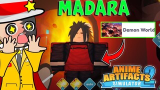 DERROTO a MADARA y paso al mundo de DEMON SLAYER en ANIME ARTIFACTS SIMULATOR 2 ROBLOX