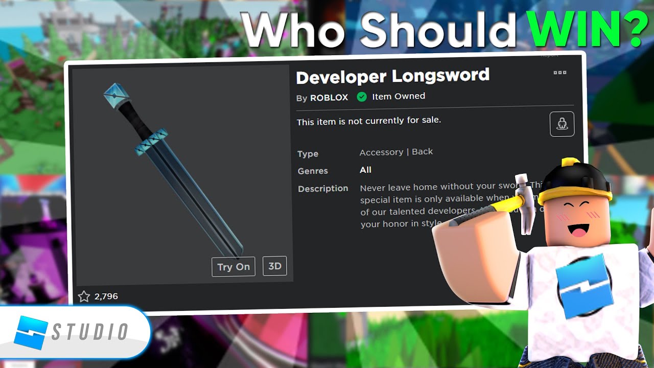 Who Wants a Developer Longsword?! (Roblox) - Bilibili