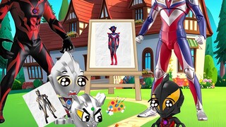 Little Cero draws his mother