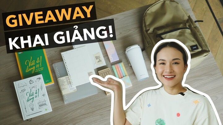 Mình sắm đồ cho các bạn khai giảng năm học mới | Giveaway!