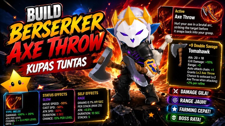 BERSERKER BUILD AXE THROW, KITA KUPAS TUNTAS DISINI