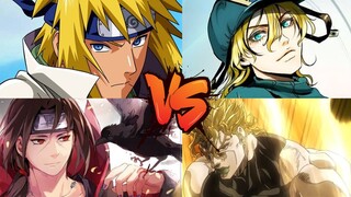 MUGEN: Namikaze Minato Uchiha Itachi VS Dunia Diego Hai DIO