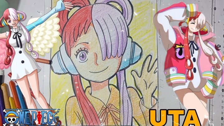 menggambar uta dari anime one piece