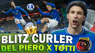 AKU COBA DEL PIERO BLITZ CURLER + DOUBLE TOUCH DAN DUET DENGAN TOTTI TERBARU! LAWAN AUTO HANCUR !