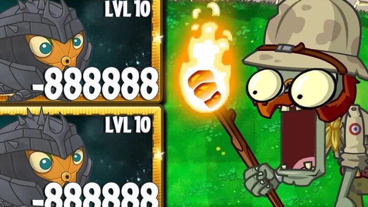 Thử thách PvZ 2 - Đối đầu 6 zombie thám hiểm tốc độ tùy chỉnh với 50.000 máu, sử dụng 200 cây trồng 