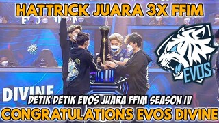 CETAK SEJARAH BARU❗EVOS DIVINE HAT-TRICK JUARA FFIM SEASON IV🔥❗