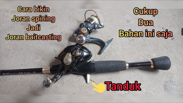 custom joran spinning menjadi joran bc ( bait casting )