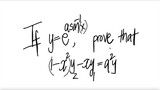 derivative If y=e^(a arc sin(x)), prove that (1-x^2)y2 - xy1 = a^2y.