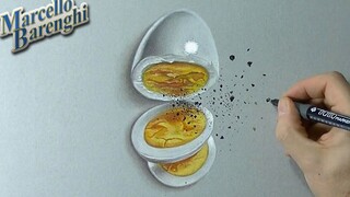 肚子太饿了，画一个鸡蛋吃吧，饱腹感太强了！