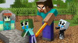 Monster School Poor Father Herobrine และ Good Baby Zombie - Sad Story - Minecraft Animation
