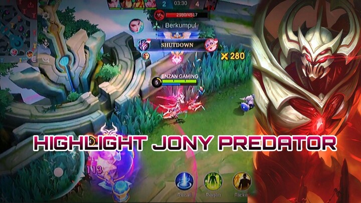 HIGHLIGHT JONY PREDATOR