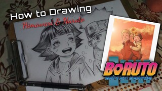 Ketika ayah dan anak seumuran😅, menggambar Naruto Dan Himawari ✨