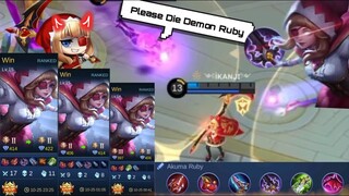 The Akuma/Demon Build Ruby | Ruby Montage | Mobile Legend