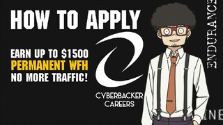 EARN UP TO $1,500 WITH CYBERBACKER WHILE WORKING FROM HOME!