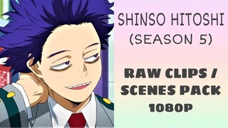 Shinso Hitoshi Season 5 RAW clips/scenes pack EP 3-5 | My Hero Academia