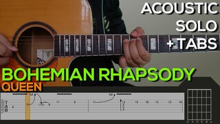 Queen - Bohemian Rhapsody Guitar Tutorial [SOLO + TABS]