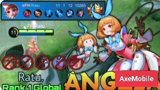 Midlane Angela with Full Magic Damage Build!- Top 1 Global Angela by Ratu,- Mobile Legends