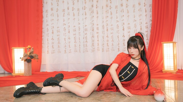 【竖屏】绝色佳人，红衣翩翩❀花间酒❀【羊羊羊】【星辰】