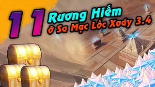 Tổng hợp 11 Rương Hiếm ở vũng Sa Mạc Lốc Xoáy | Sumeru Desert 3.4