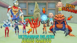 KELUARGA ULTRAMAN DILATIH JURUS NINJA NARUTO, UPIN IPIN SENANG - GTA 5 BOCIL SULTAN