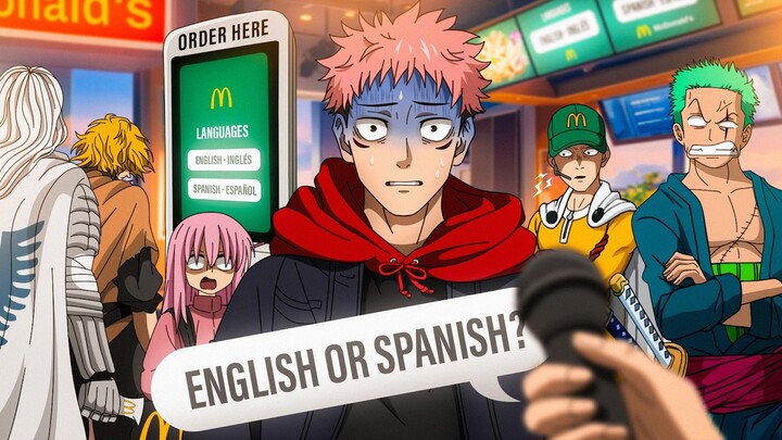 ENGLISH OR SPANISH? 💀 (Anime Version)
