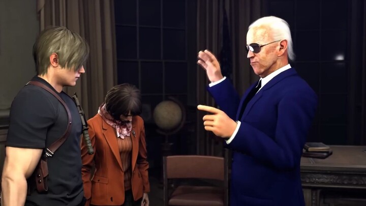 Resident Evil 4 Remake: “Cut” Segment 2 — Leon Reports to President Biden After Completing His Missi