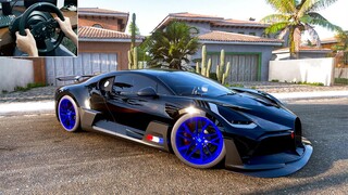 BUGATTI DIVO Jet Black - Forza Horizon 5 | Thrustmaster T300RS Gameplay.