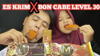 ES KRIM TERPEDAS DI DUNIA 🔥!! MAGNUM X BON CABE LEVEL 30, RASANYA MANTAP 🔥🔥