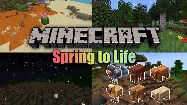Minecraft “Spring in Full Bloom” Official Release! A Quick Guide to All the New Updates!
