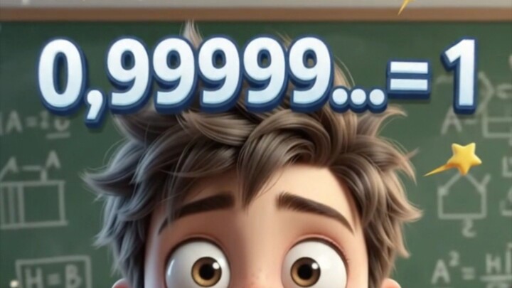 0,99999 = 1.