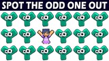 Can you Spot the Odd One Out #08 | Spot the Difference Alphabet Lore Quiz