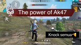 The power of Ak47 knock semua😍