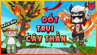 Titan Team Sinh Tồn 22: Mash Noob hoảng hốt khi thấy Songfish đốt trụi cây thần Mini World