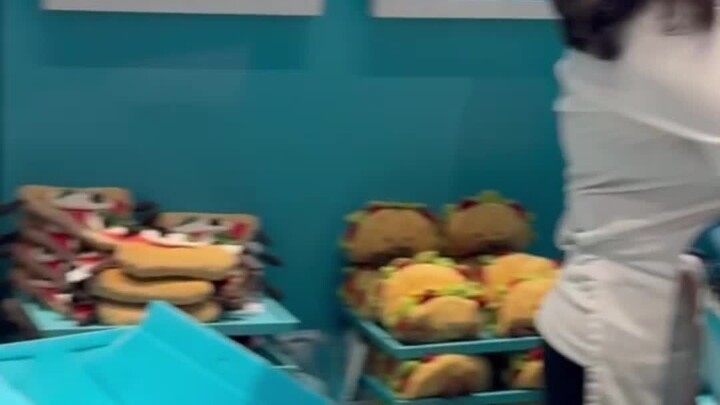 Restoran Jellycat di New York! Beli burger! Nilai emosionalnya benar-benar maksimal!